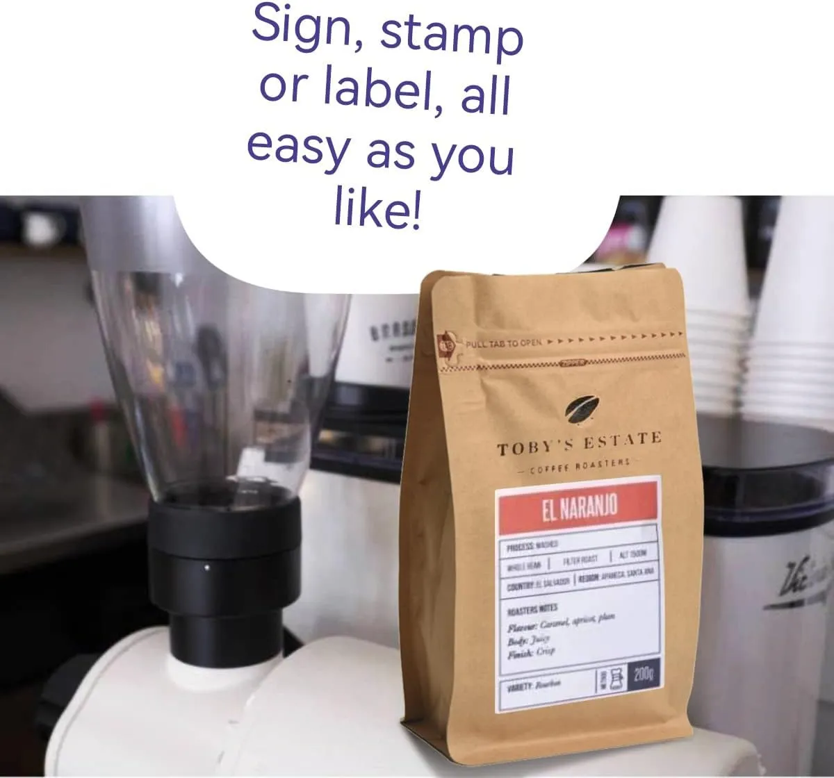 100 Count 0.5 lb Kraft Paper Coffee Bags - High Barrier Kraft & Foil Liner - Flat Bottom Coffee Pouches with Degassing Valve, Food Storage Bags with Rsealable Zipper & Easy Open Tape (100, 8oz/½lb)