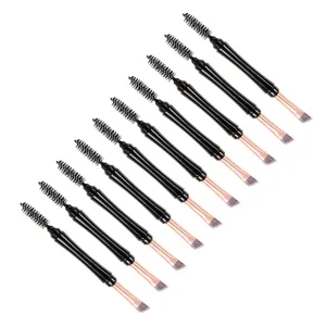 10pcs Dual Tip Eyebrow Brush Cover Multi-functional Makeup Tools for Eyelashes and Brows Portable Easy to Clean for Makeup