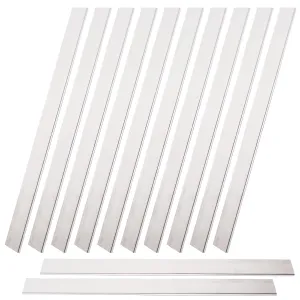 12 Pieces Square Aluminum Flat Bar, 1/8" Thickness X 1" Width X 12" Length Square Aluminum Bar, 6061 Aluminum Flat Plate, 3mm X 25mm X 305mm T6511 Solid New Mill Stock