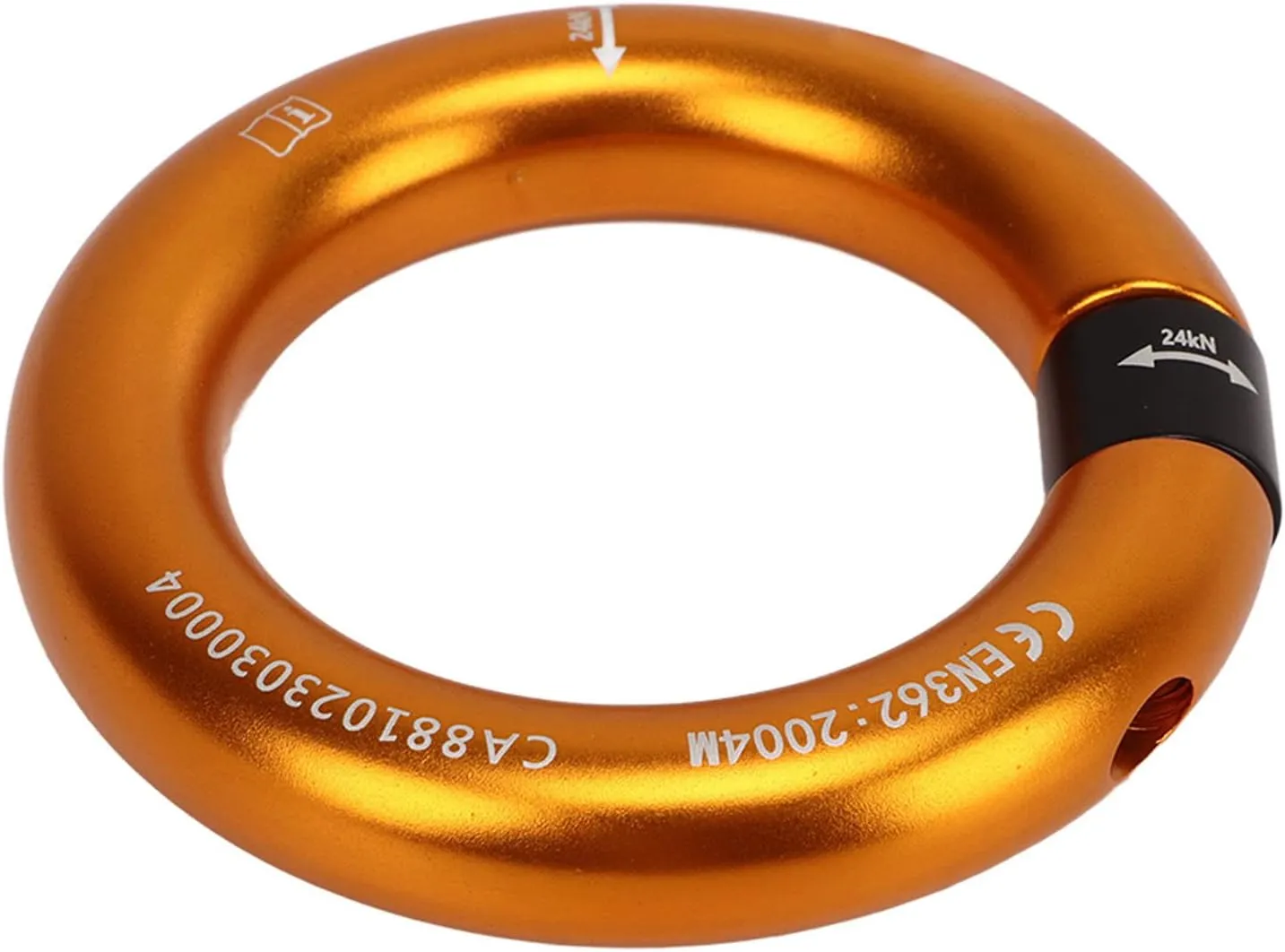 12mm Rappel Ring, Opening Break Strong O Ring Detachable Climbing Connector Belay Ring for Rock Climbing Arborist Assistance Connection Point