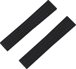 18mm 19mm watchband for Patek Strap for Philippe Belt Ladies Aquanaut 5067A 491PTK Rubber Watch Band (Color : Black Strap, Size : 19mm no Buckle)