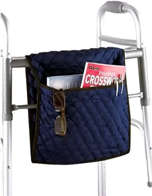 28'' Quilted Walker/Wheelchair Bag - Navy Blue