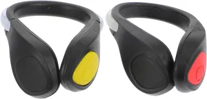 2Pcs Safety Shoe Clips Light Luminous Warning Lights for Night Running Cycling Walking Lightweight Secure Clip Design for Enhanced Visibility