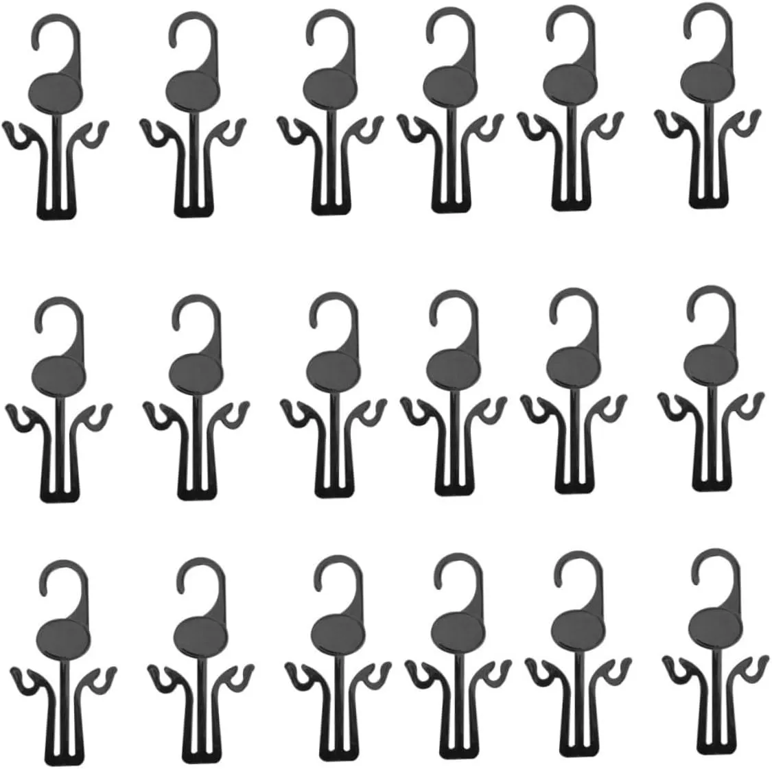 30pcs Pp Material Slim Shoe Hanging Shoe Organizer for Slippers Drying Rack Sturdy Hooks