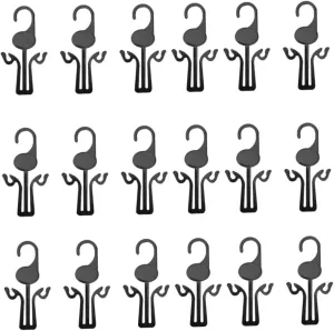30pcs Pp Material Slim Shoe Hanging Shoe Organizer for Slippers Drying Rack Sturdy Hooks