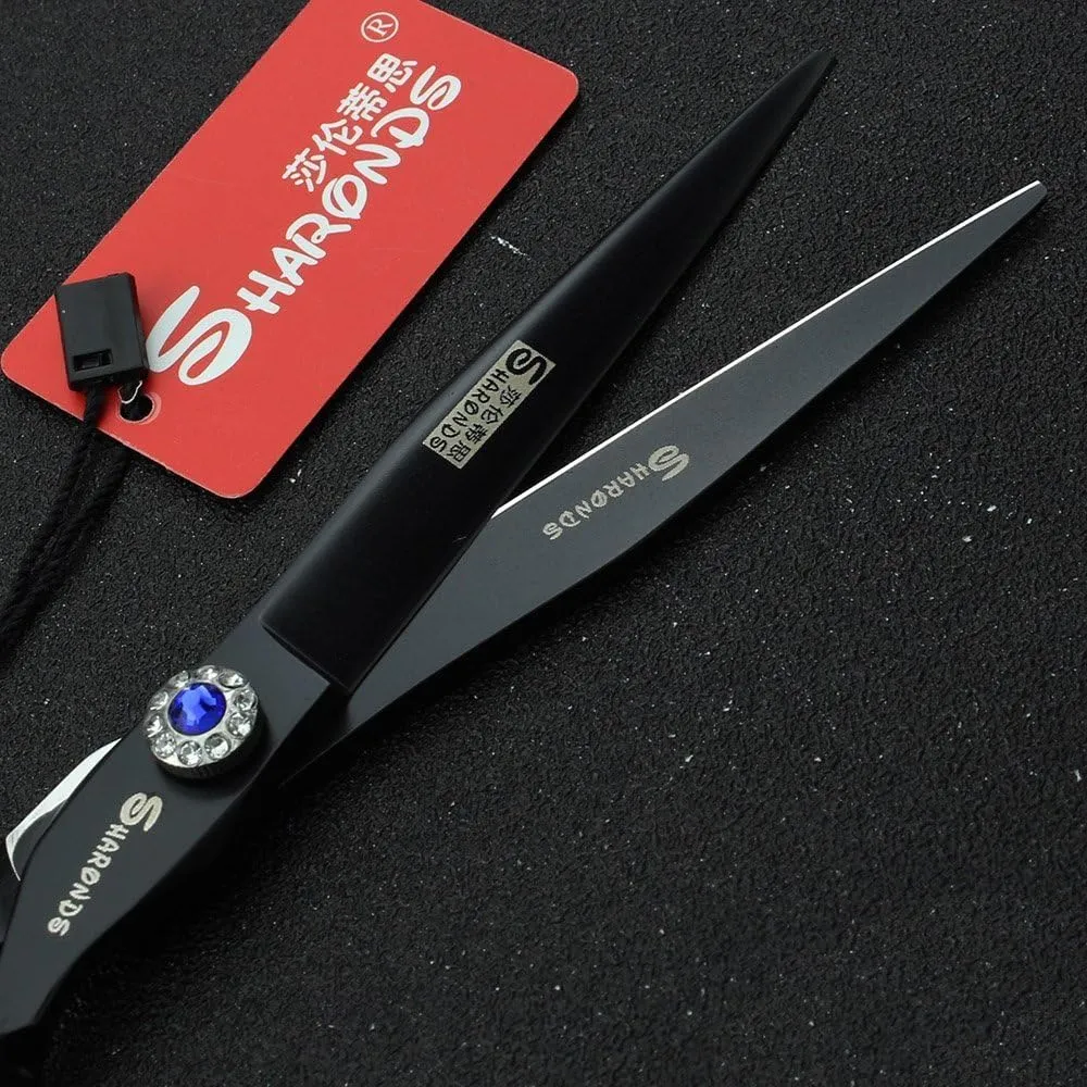 6/7/8/9-inch professional hair clipper set, stainless steel sharp hair clippers, hairdresser specific scissor(7-inch flat shear)