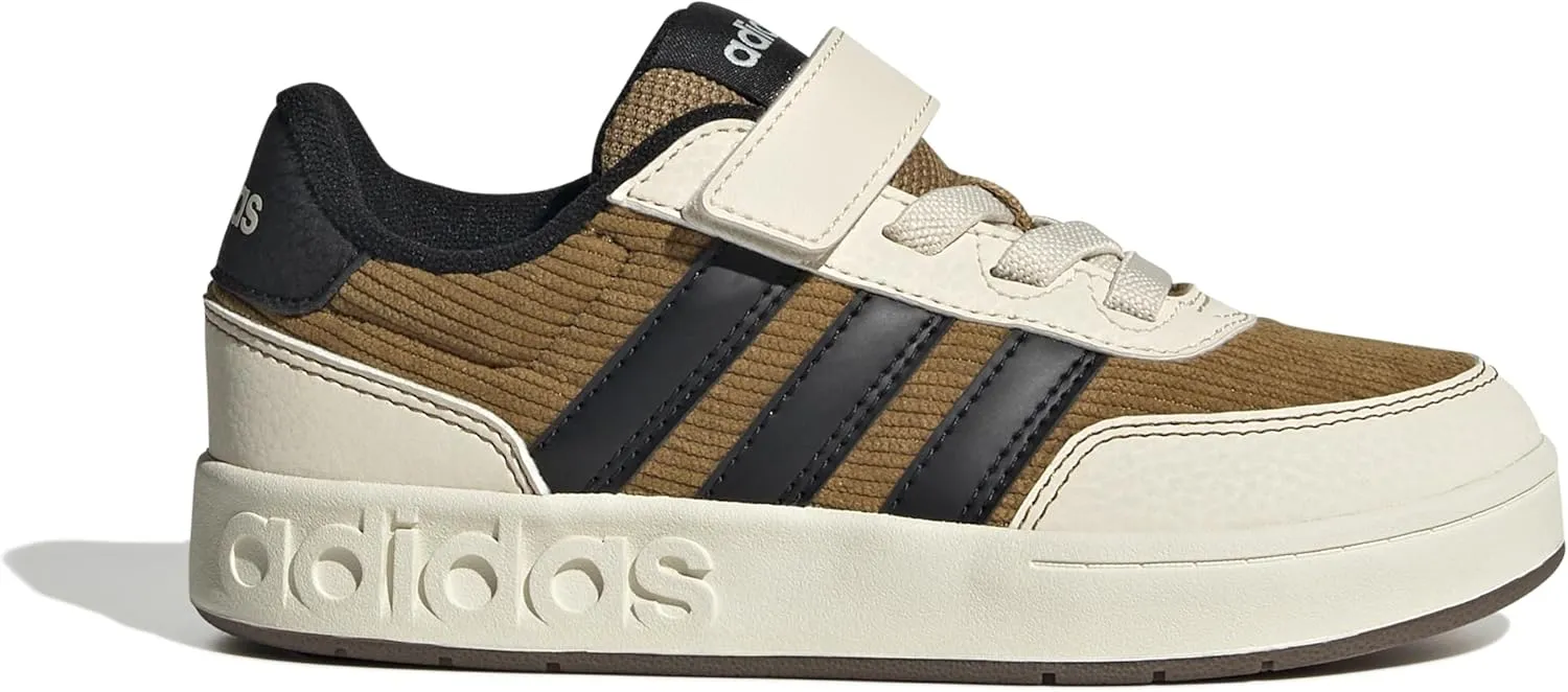 adidas Unisex-Child Breakbase Elastic Lace & Strap Sneaker