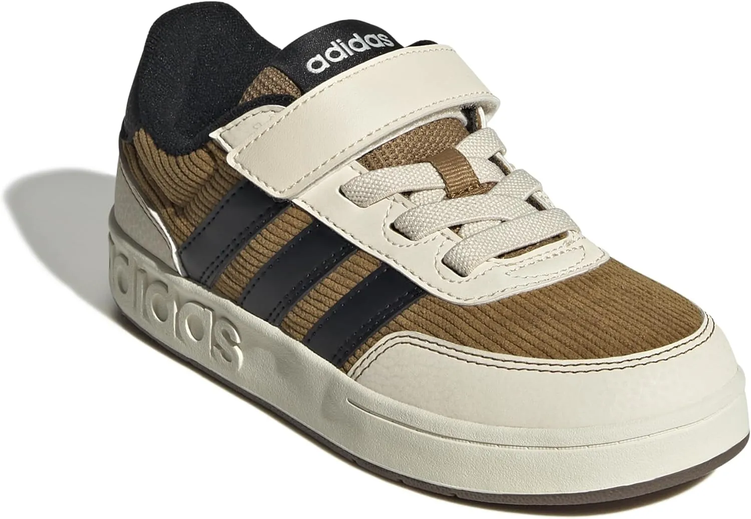 adidas Unisex-Child Breakbase Elastic Lace & Strap Sneaker