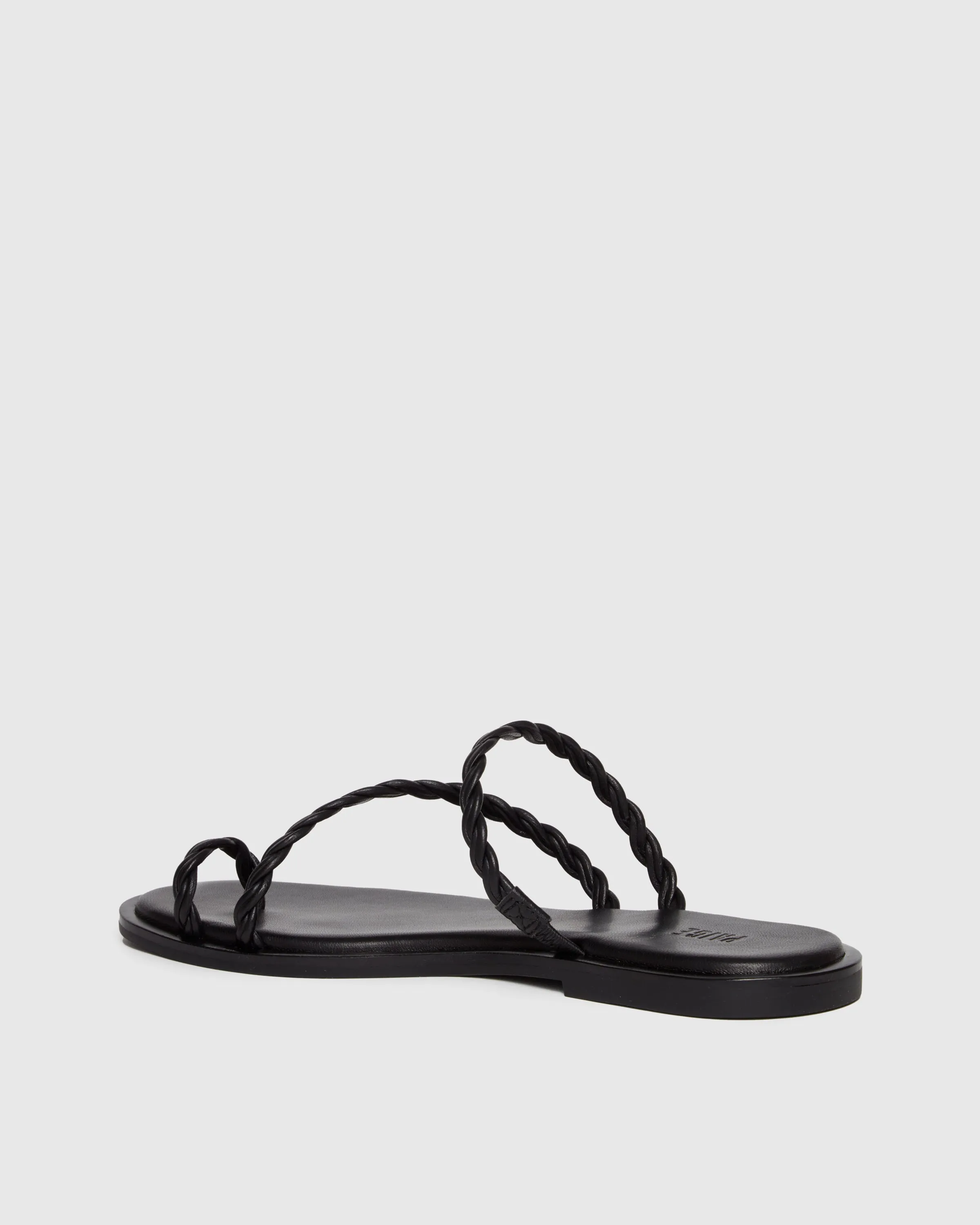 Allegra Sandal - Black Leather