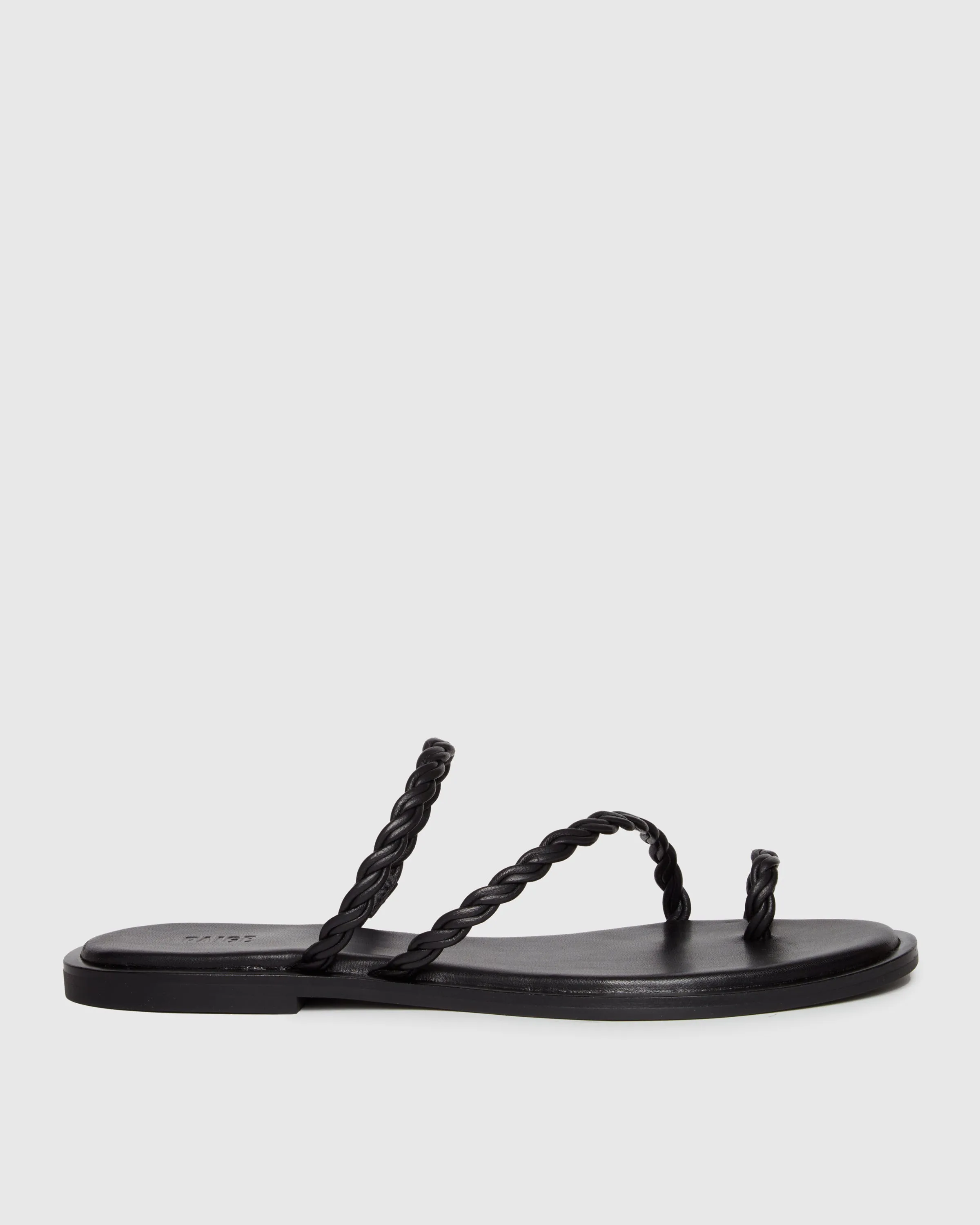 Allegra Sandal - Black Leather