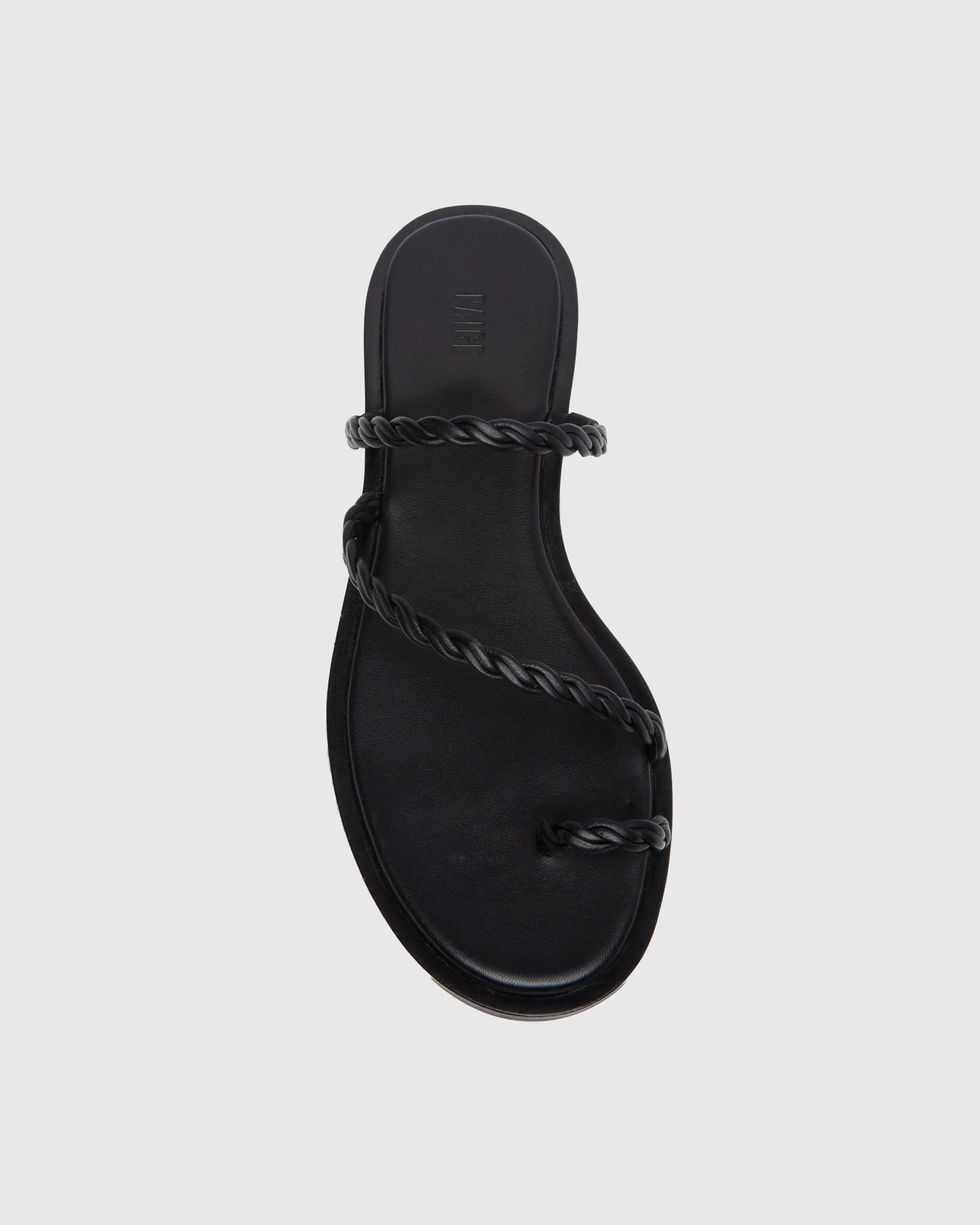 Allegra Sandal - Black Leather