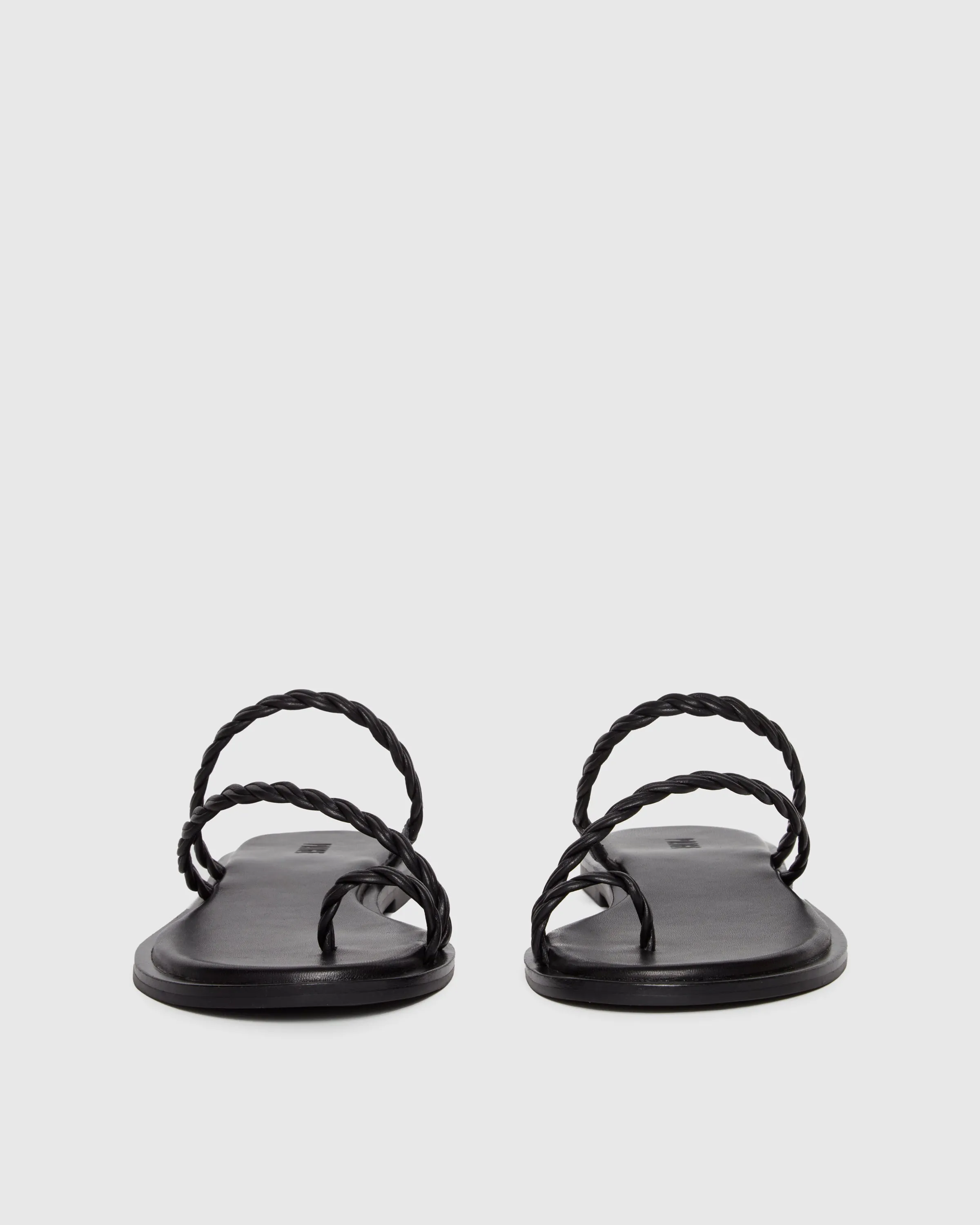 Allegra Sandal - Black Leather