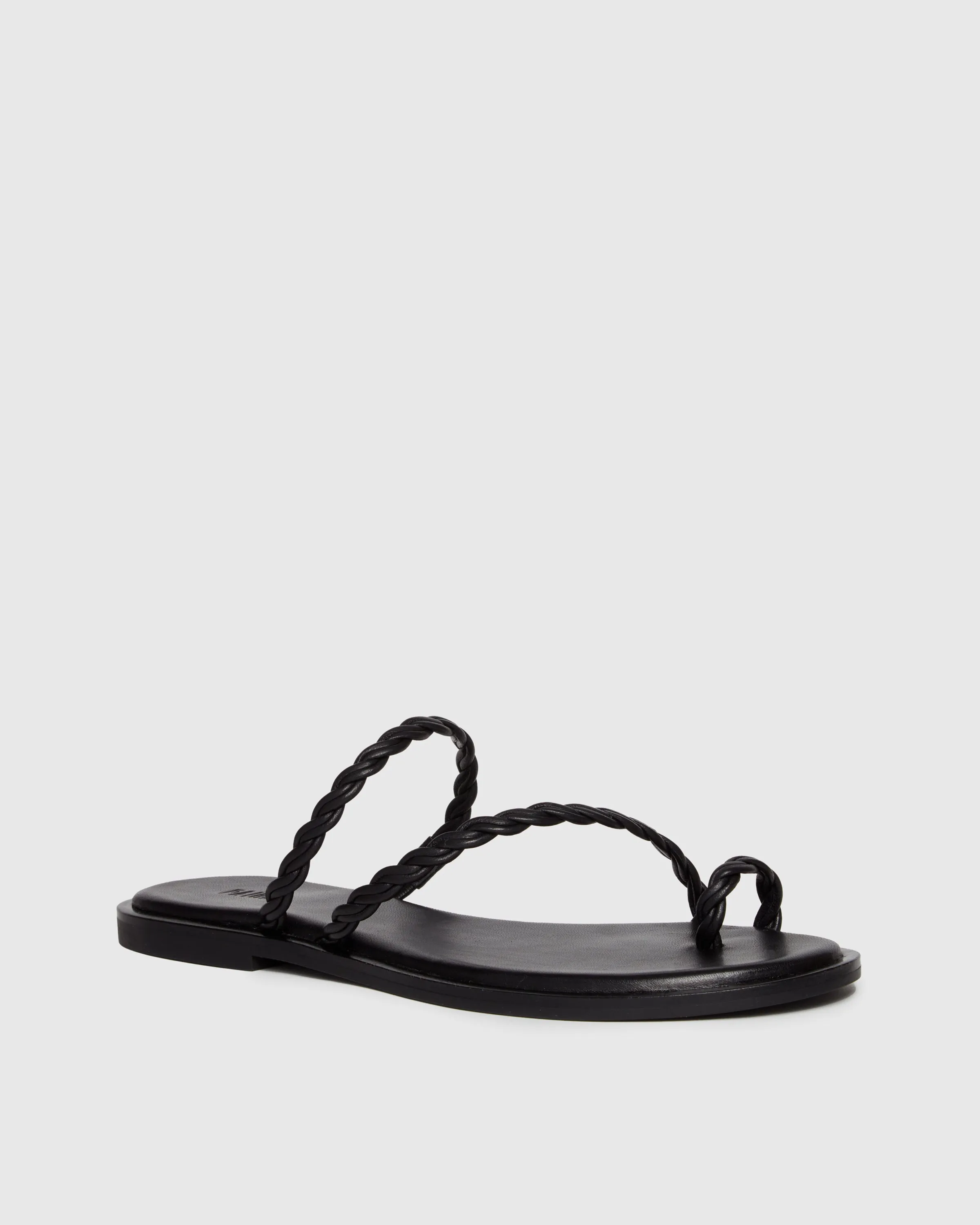 Allegra Sandal - Black Leather