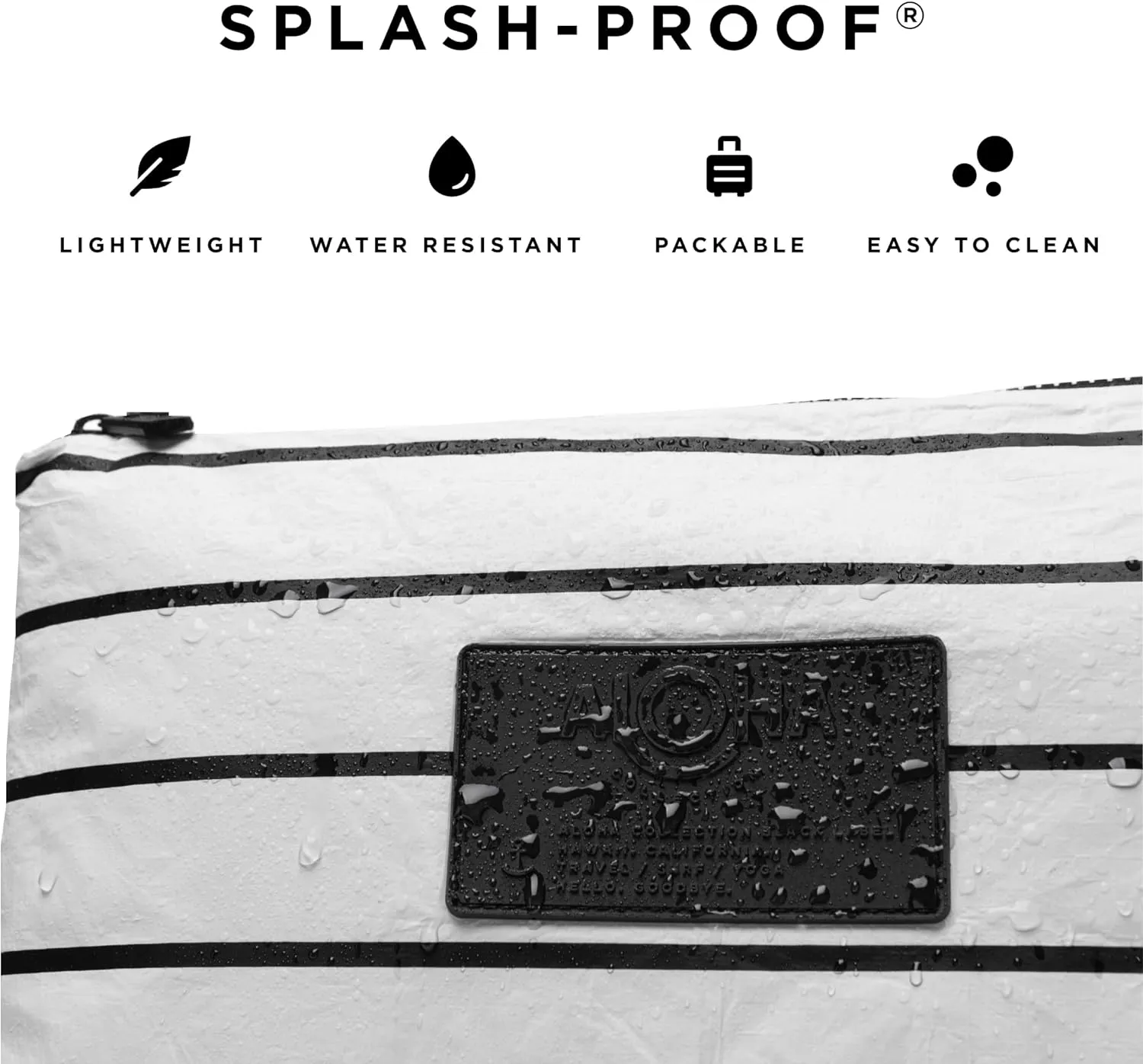 ALOHA Collection Small Pouch | Lightweight, Packable, and Splash-Proof Makeup Pouch | Easy to Clean