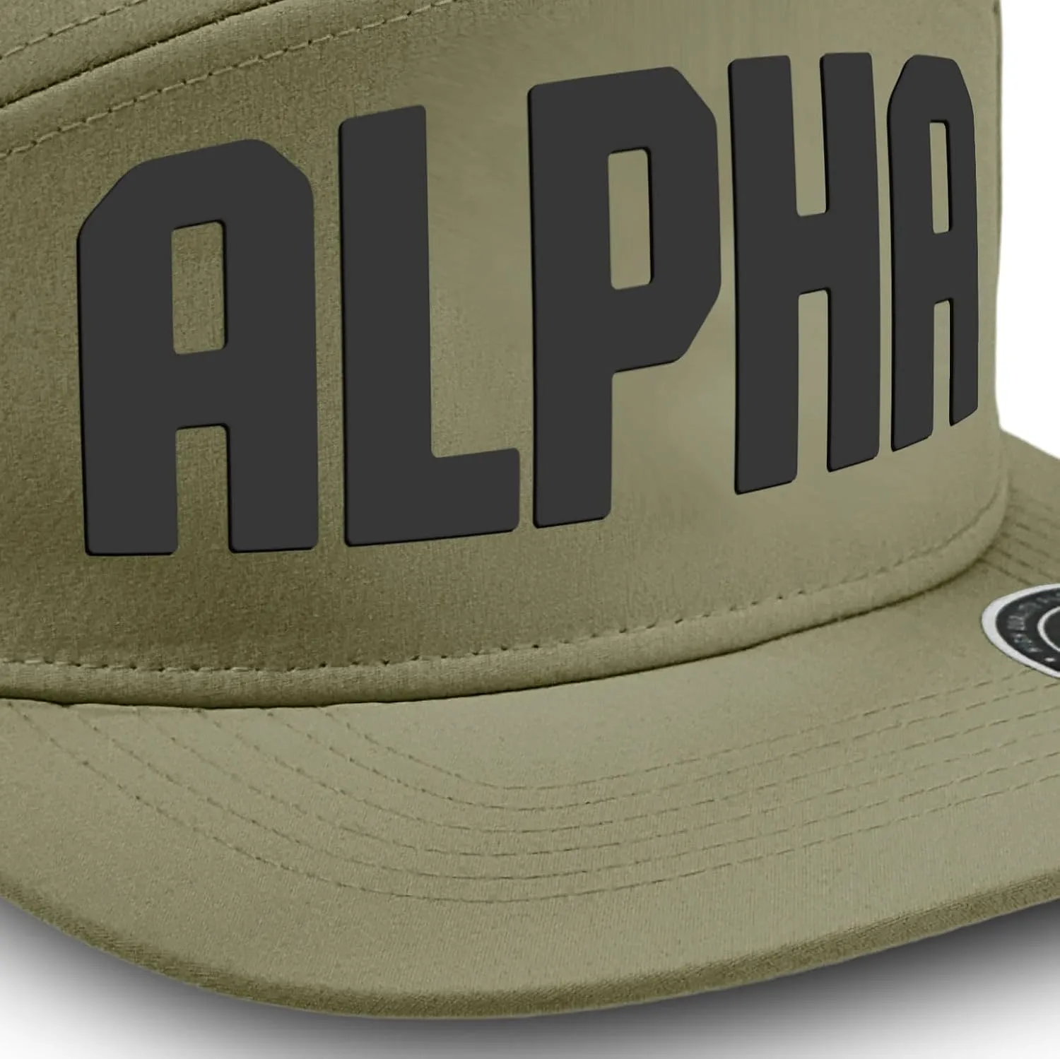 Alpha Workout Hats for Men, 7 Panel Laser Vented Classic Adjustable Snapback Hat Mens Gifts