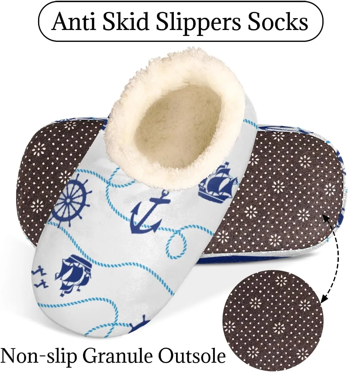 Animal Footprints Women's Slippers, Dog Paw Print Soft Cozy Plush Lined House Slipper Shoes Indoor Non-Slip Slippers for Women Girls Boys Teenager