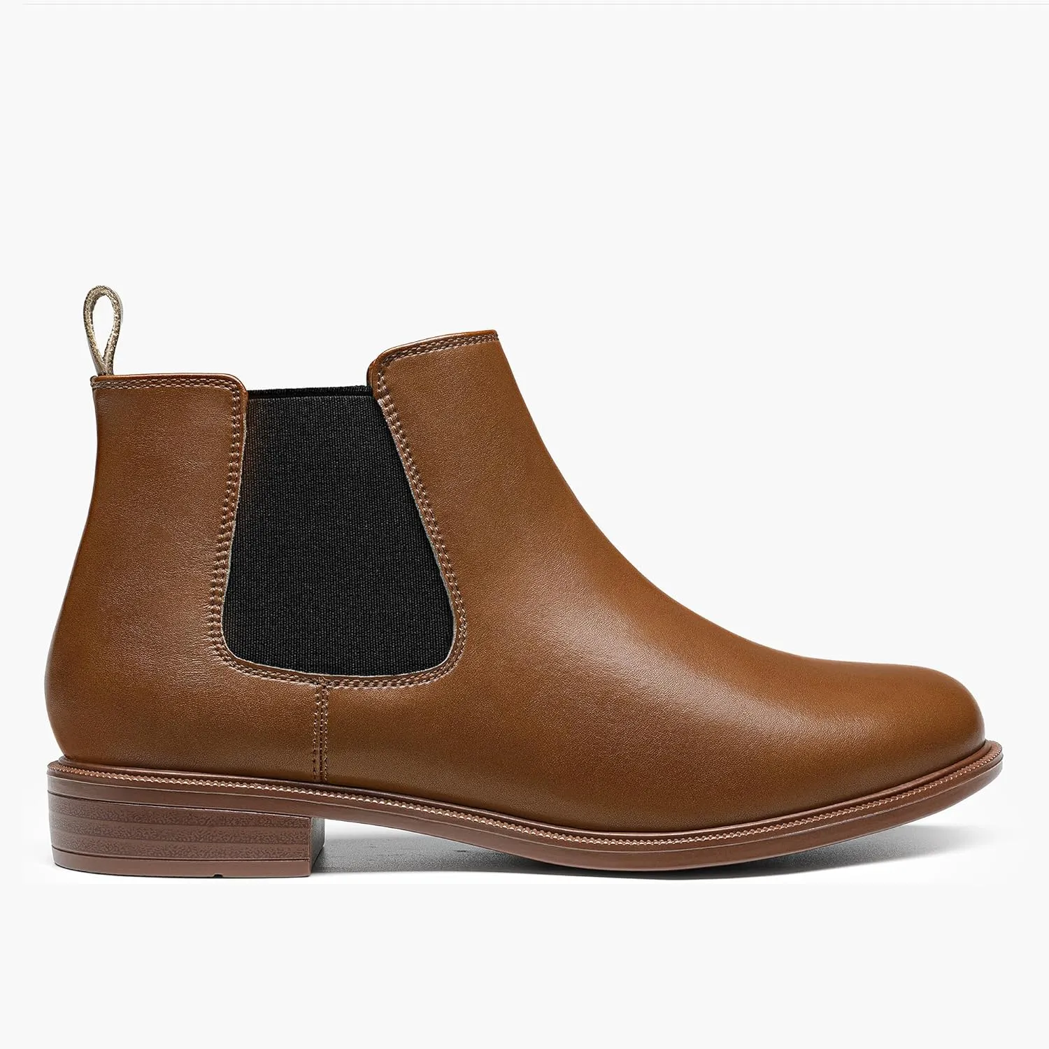 ANJOUFEMME Womens Fall Flat Chelsea Boots, Classic Comfortable Short Ankle Boots, Fashion Dress Booties