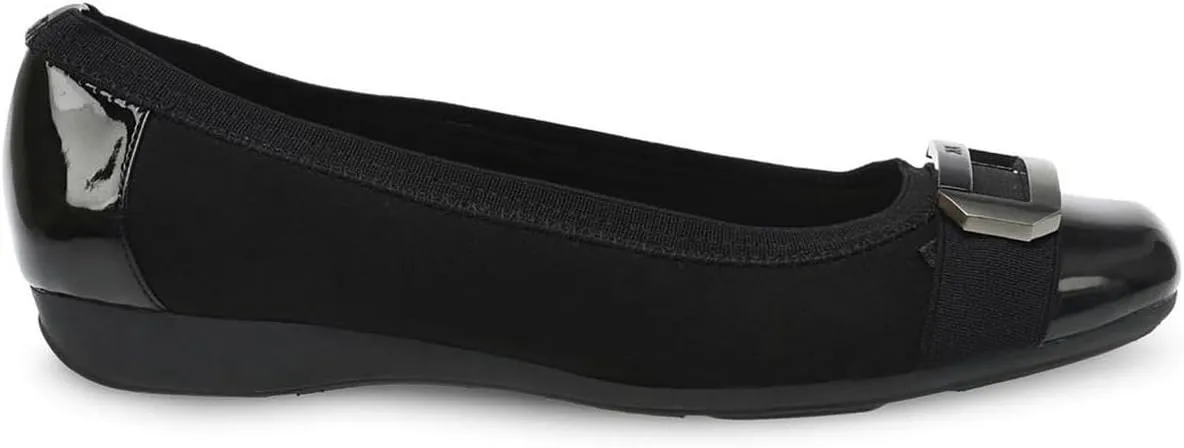 Anne Klein Womens Ulivera Flex Fit Textured Flat Shoes