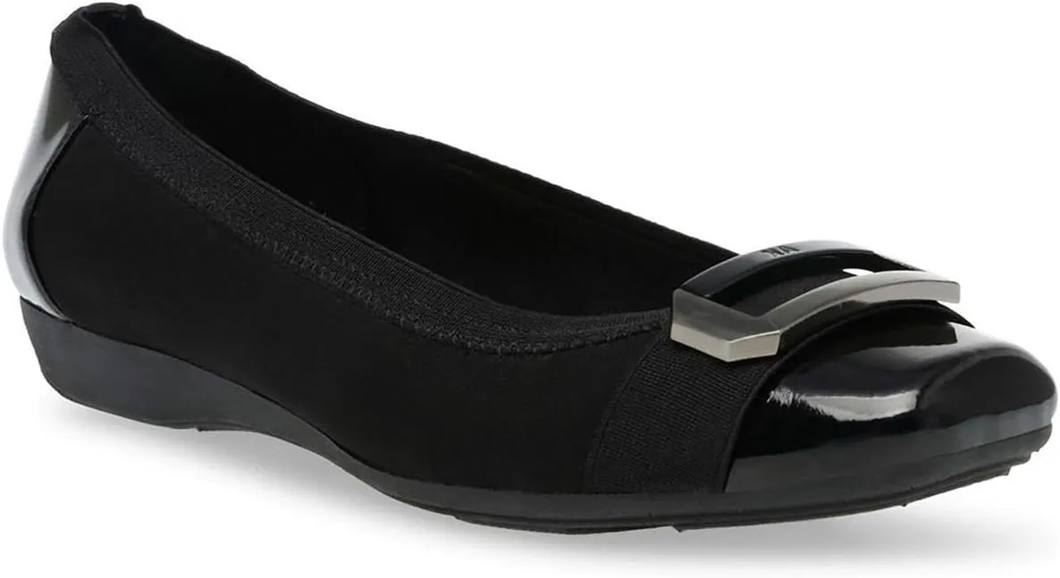Anne Klein Womens Ulivera Flex Fit Textured Flat Shoes