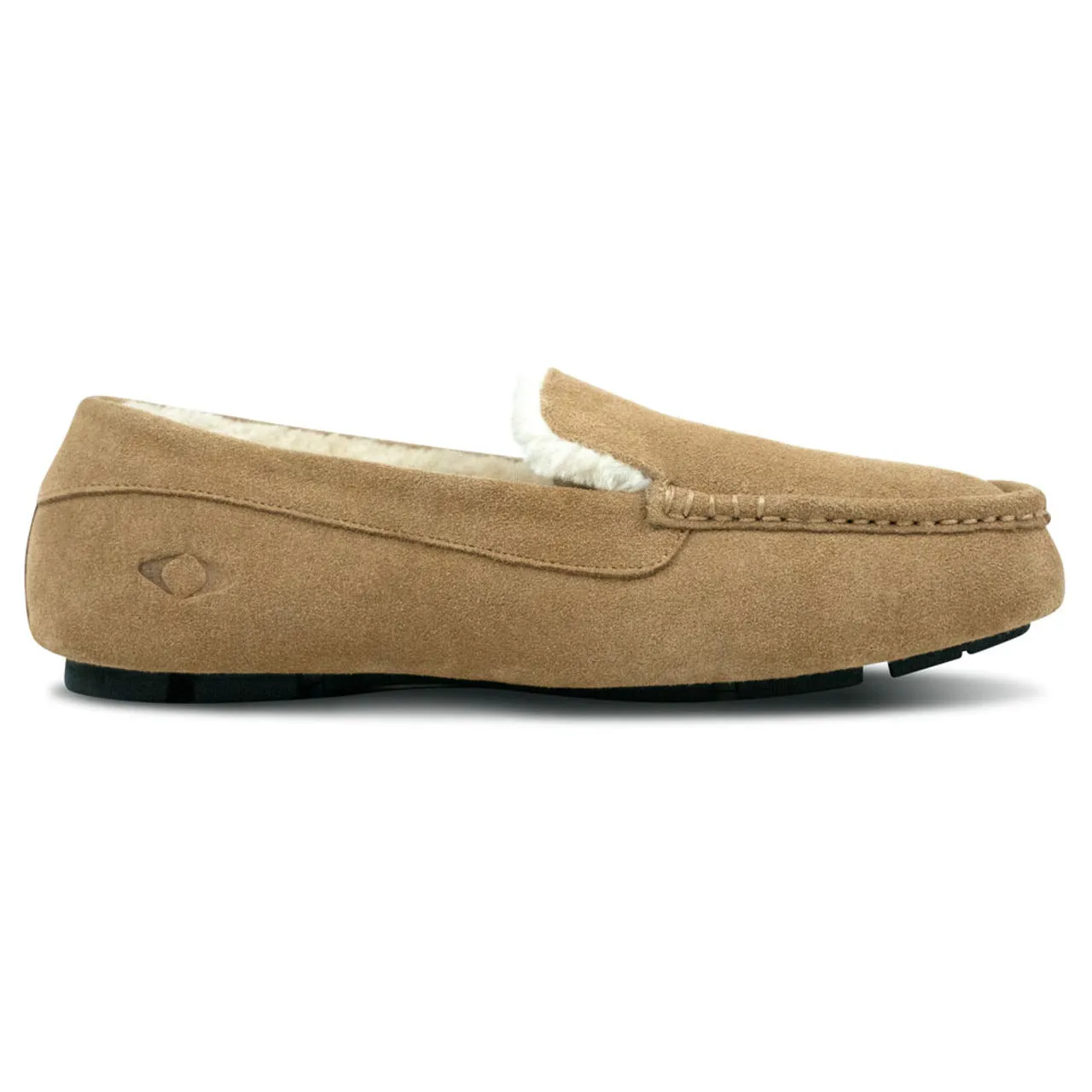 Apexfoot Men's Unisex Orthopedic Moccasin Slipper Camel - Wide (D/2E)