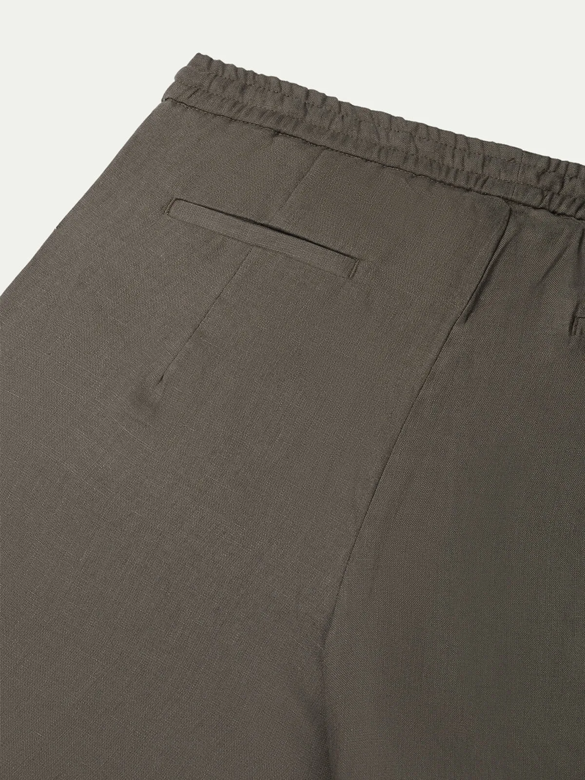 Ash Grey Linen Seaside Shorts