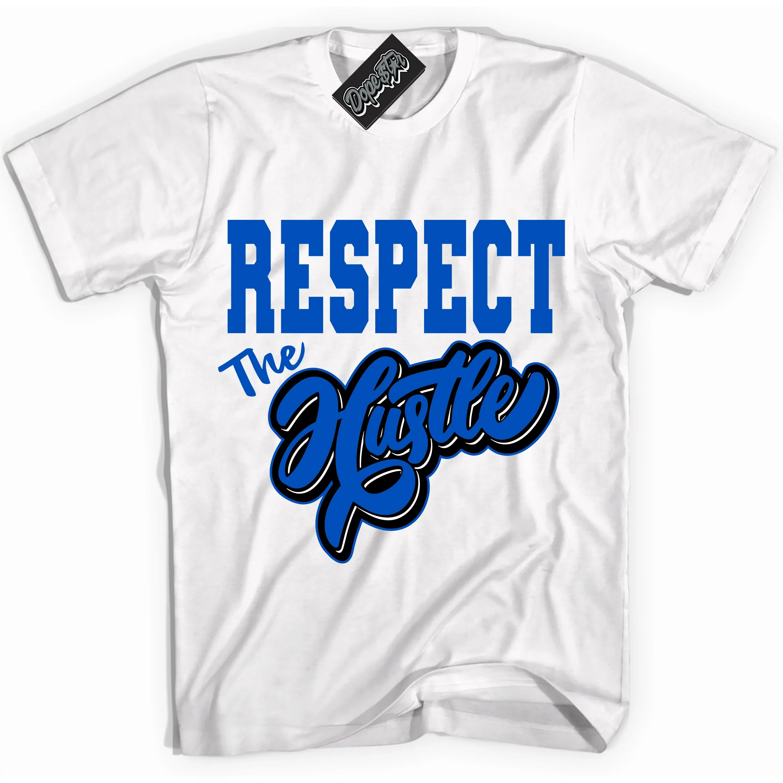 Astronomy Blue Dunk Sneaker Shirt Respect The Hustle Graphic