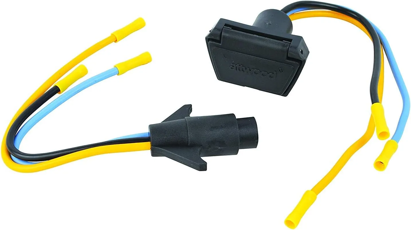 attwood 7622-7 3-Wire 12V/24V Trolling Motor Connector, 10 Gauge, Multiple, One size