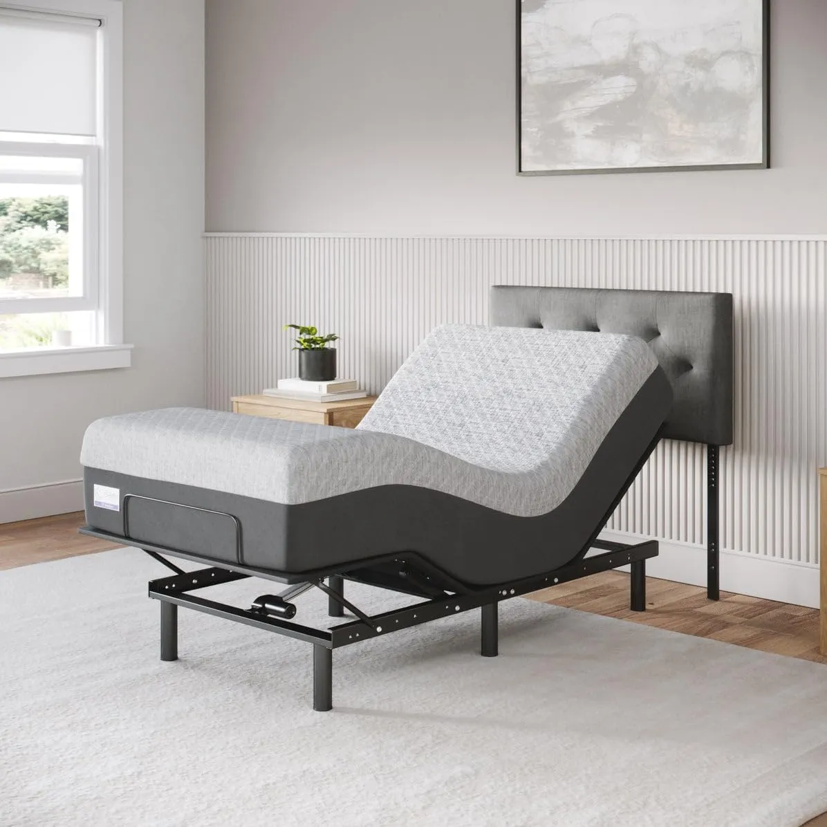 Aurora Adjustable Bed Base (Frame Only), Easy Assembly, Head and Foot Lift, Zero Gravity, Memory Positions - Twin XL