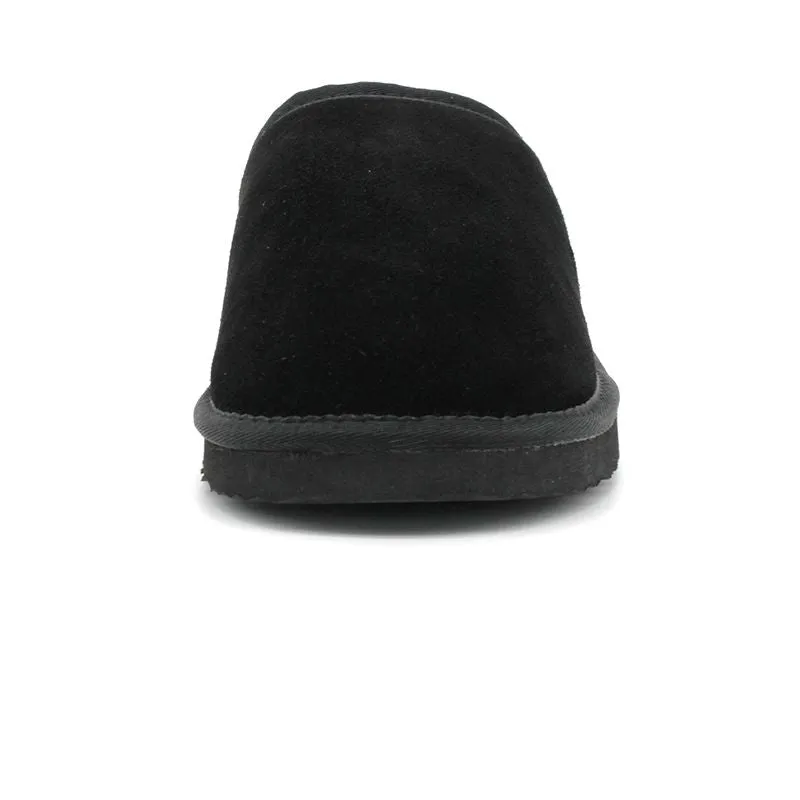 AUS WOOLI UNISEX SHEEPSKIN WOOL Slippers - Black