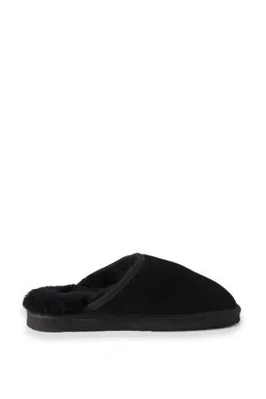 AUS WOOLI UNISEX SHEEPSKIN WOOL Slippers - Black