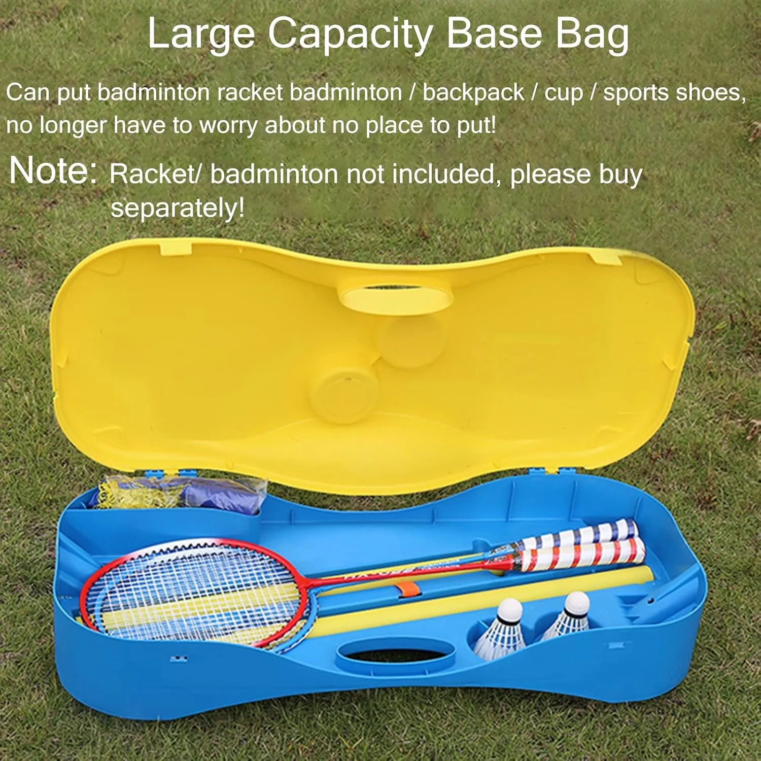 Badminton Sets for Backyards, 5 Feet High Badminton Tennis Net for s Youth Adults, Portable Volleyball Net System with Carrying Case Base, Easy to Install