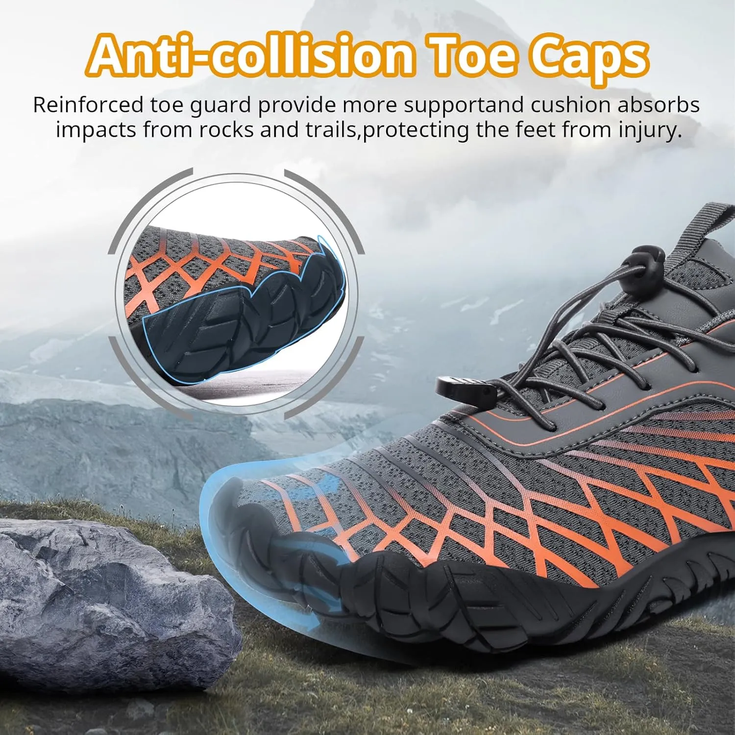 Barefoot Shoes Women Men Wide Toe Box Minimalist Cross Training Shoes Hike Footwear Trail Running Hiking Comfortable Walking