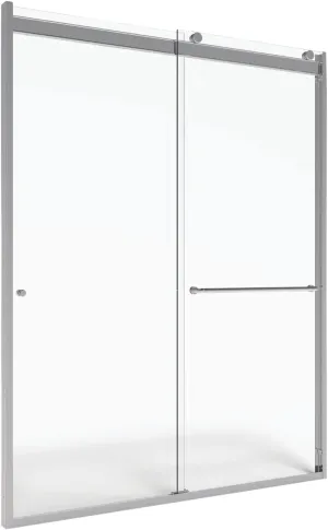 Basco Shower Door RTLA05B4870XPSV Rotolo Sliding Shower Door, Chrome, 44-48 in. Wide x 70 in. high, 1/4 in. AquaGlideXP Clear Tempered Glass