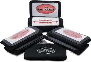 Bat Cozy Premium Wrist Coach (Pack of 6-Youth or Adult), Superior Design for Quick Access and Secure Play Card Storage, Play Call Wristband, Football, Flag Football, Softball, Baseball, Black or White