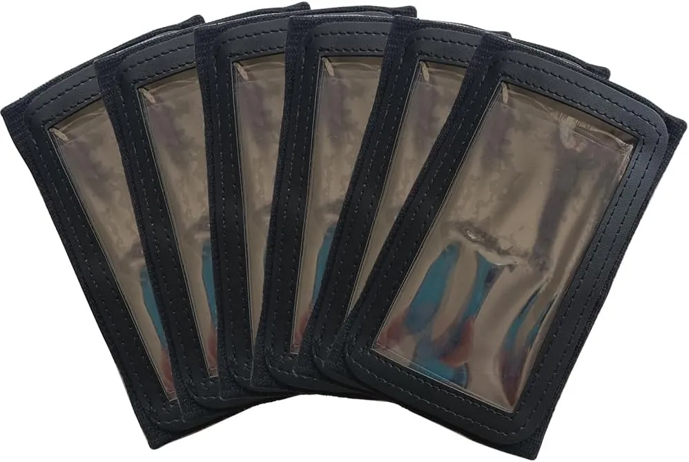 Bat Cozy Premium Wrist Coach (Pack of 6-Youth or Adult), Superior Design for Quick Access and Secure Play Card Storage, Play Call Wristband, Football, Flag Football, Softball, Baseball, Black or White