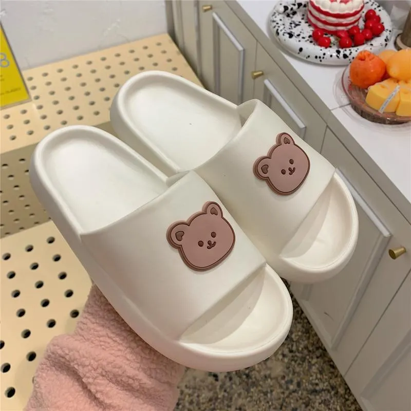 Beary Cute Open-toe Slippers