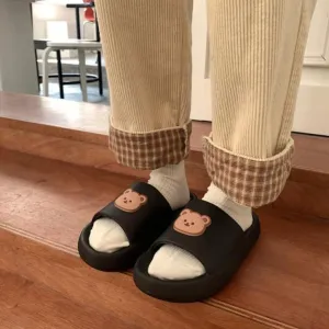 Beary Cute Open-toe Slippers