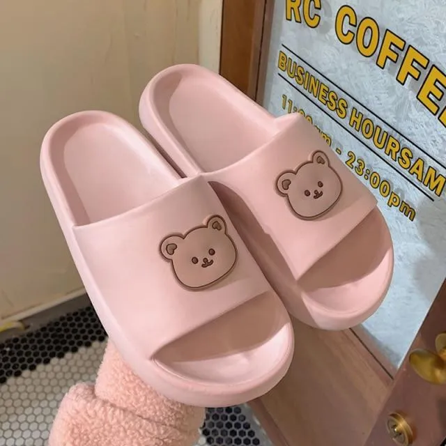 Beary Cute Open-toe Slippers
