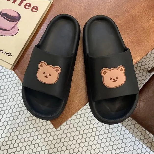 Beary Cute Open-toe Slippers