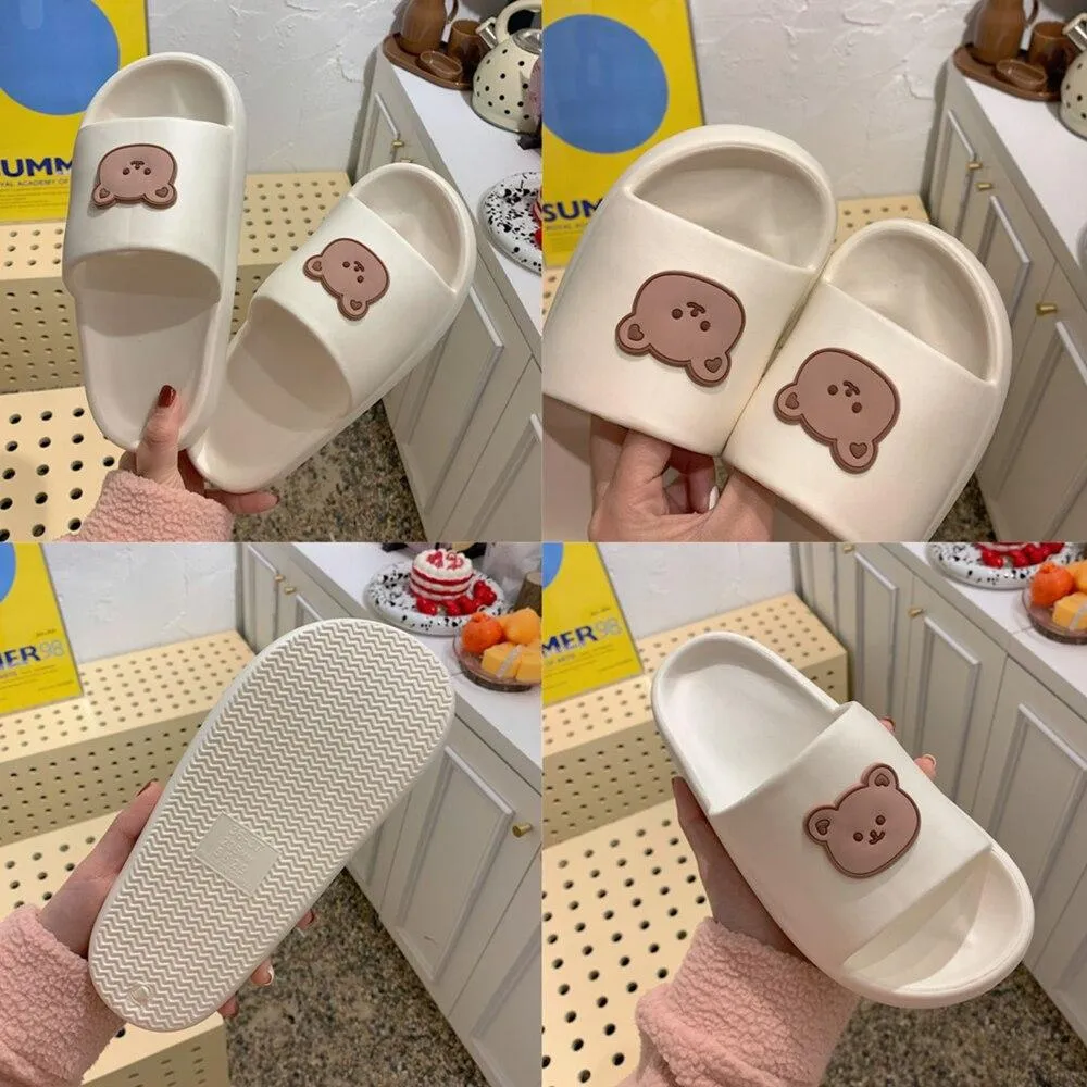 Beary Cute Open-toe Slippers