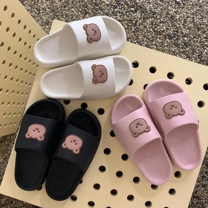 Beary Cute Open-toe Slippers