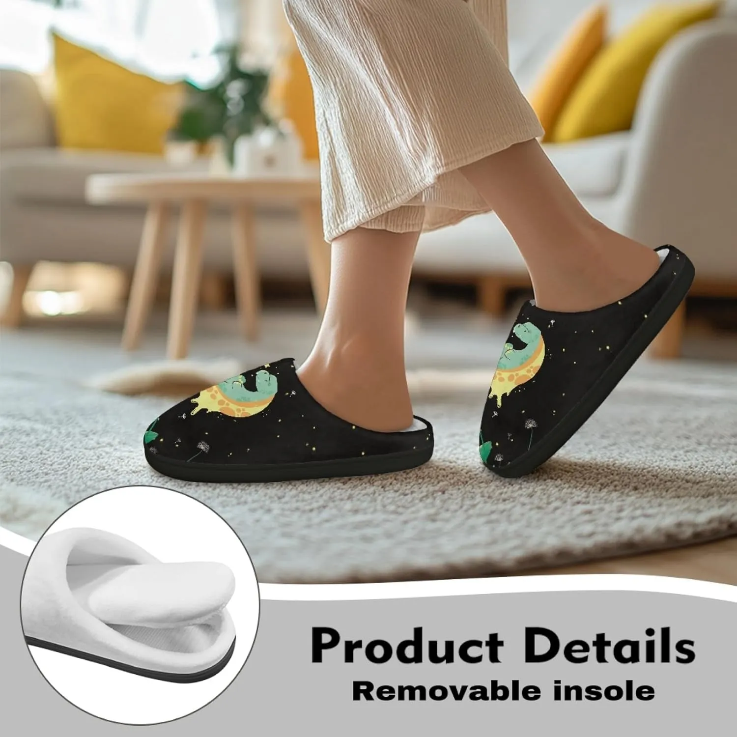 Bedroom Slippers for Adults Women House Slippers for Men