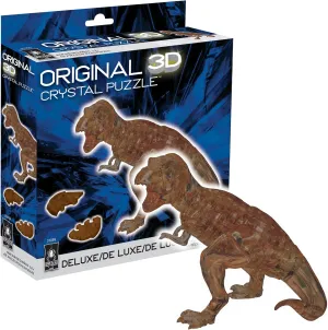 BePuzzled, T-Rex Deluxe Original 3D Crystal Puzzle, Perfect for Puzzlers Ages 12 and Up, Challenging to Complete and Beautiful to Display, Collect Them All