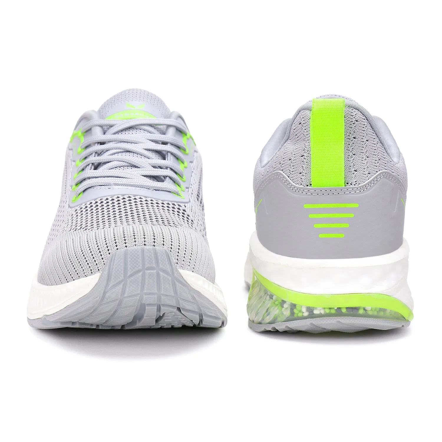 Bersache Lightweight Casual Sneaker Shoes For Men Grey-9043