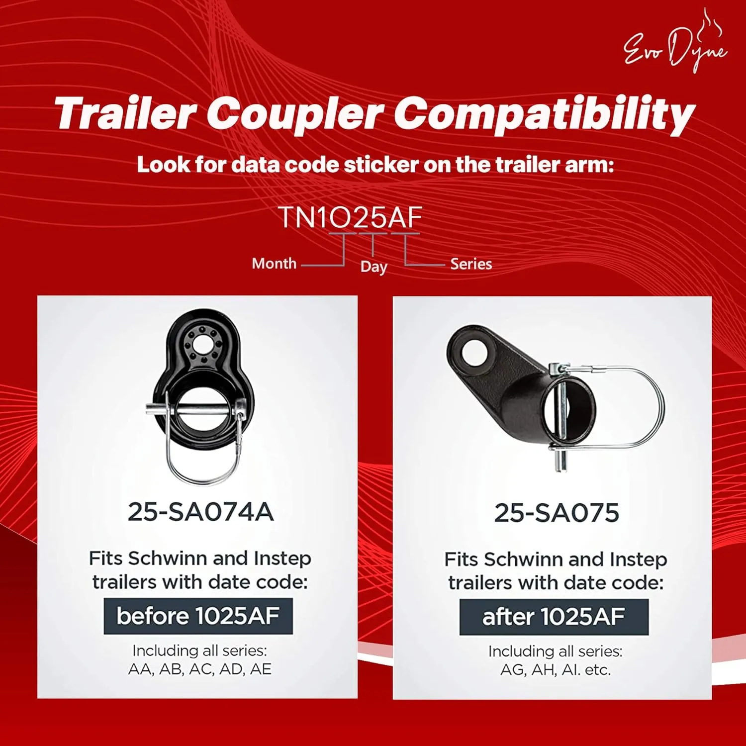 Bike Coupler, Coupler Hitch Attachments Compatible with Schwinn & Instep Bike Trailers, Aftermarket Replacement | Bike Coupler, Designed for Bicycle Carriers & More by Evo Dyne