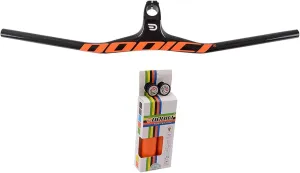Bikes Handlebar Full Carbon Fiber 28.6mm Mountain Bicycle Integrated Handlebar Flat/Riser Bike Handlebar with Bicycle Stem Handlebar Tape