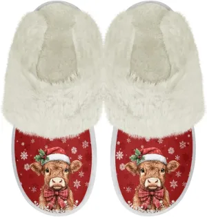 Binienty Women's Men's House Slippers Memory Foam Indoor Outdoor Fuzzy Slipper Bedroom Shoes