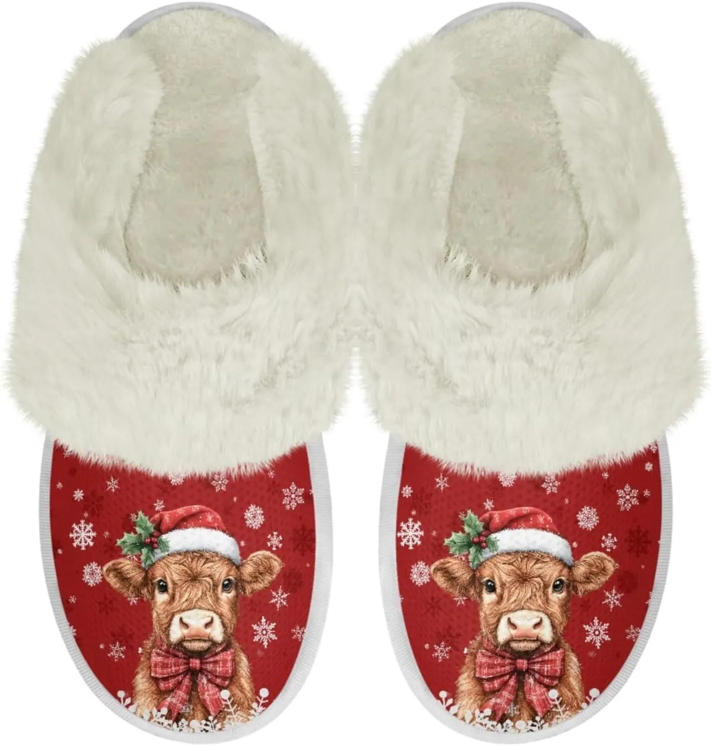 Binienty Women's Men's House Slippers Memory Foam Indoor Outdoor Fuzzy Slipper Bedroom Shoes