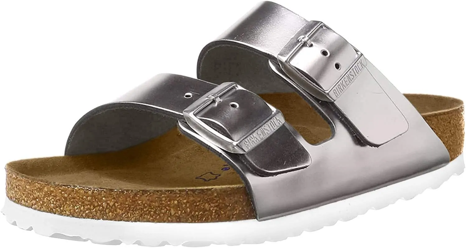 Birkenstock 1005960137 Arizona SFB Met Silver Lt 37