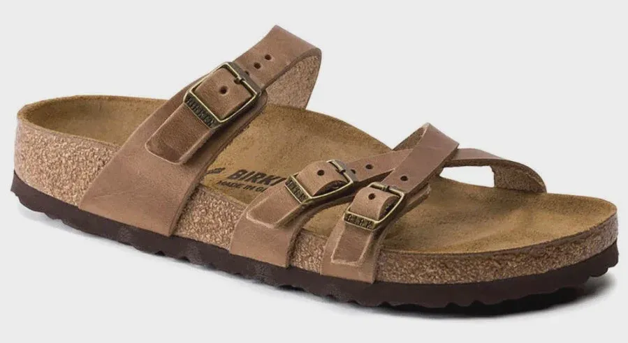 Birkenstock Franca Tabacco Brown Oiled Leather Regular